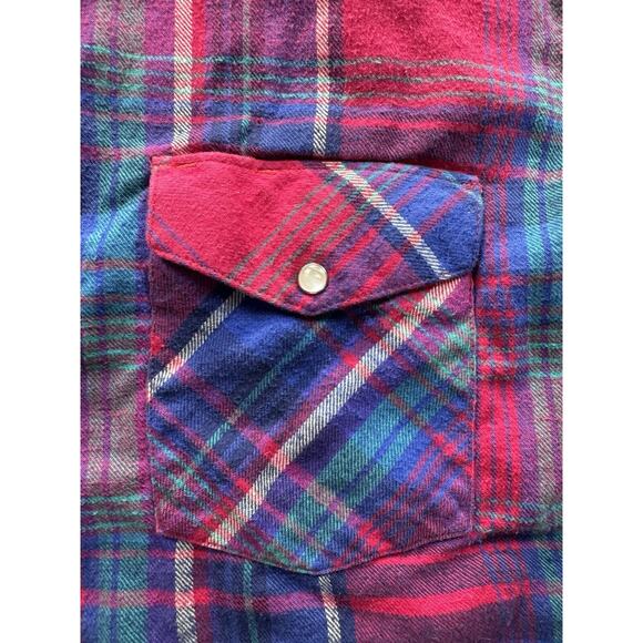 Vintage Wrangler Pearl Snap Shirt Women’s XL Pink Work Western Cowgirl Rodeo - Picture 2 of 8